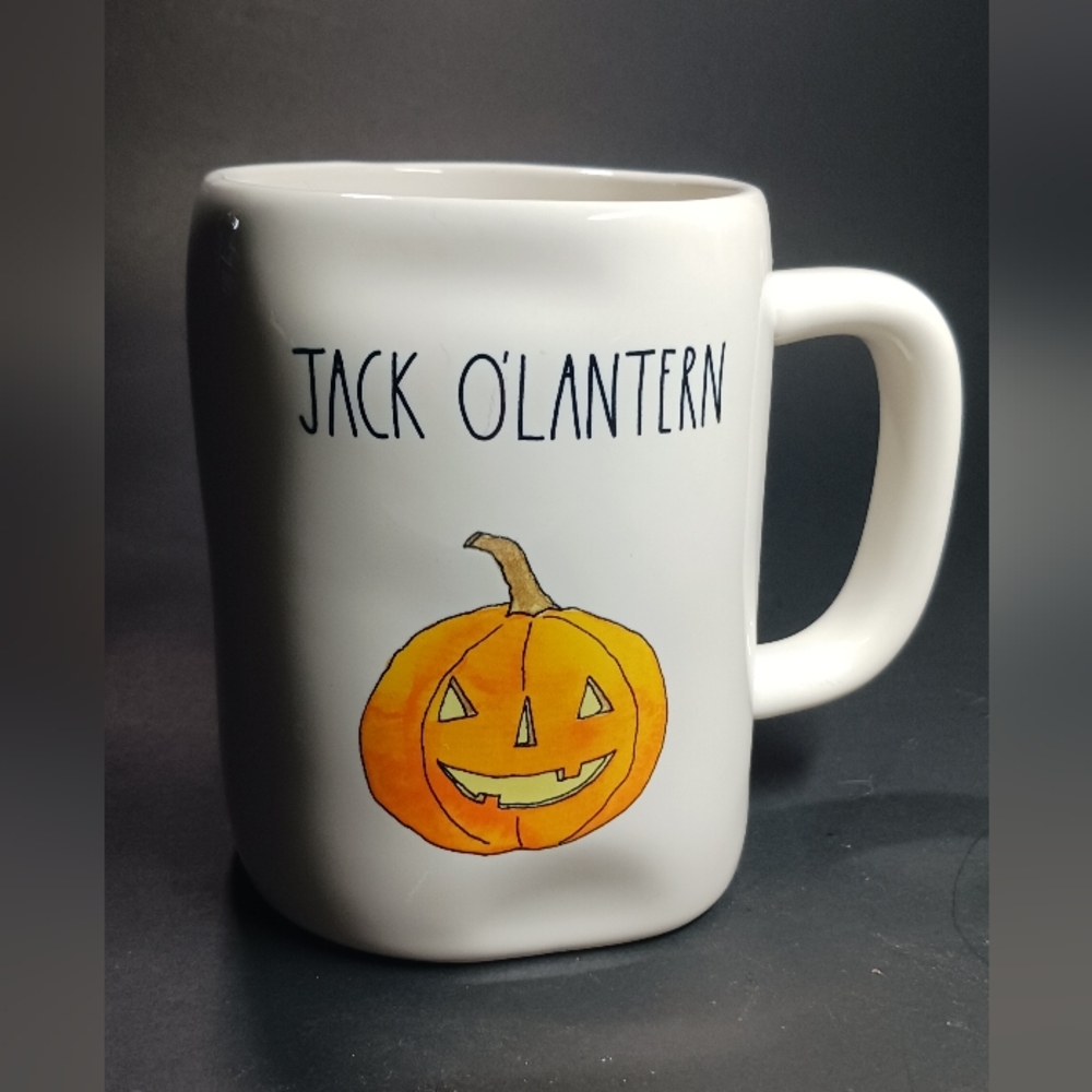 RAE DUNN Halloween "JACK O'LANTERN" Pumpkin Mug by Magenta 202